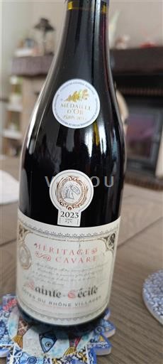 Údolí Rhôny Côtes-du-Rhône-villages Héritage Cavare Sainte Cécile 2023