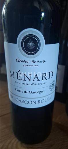 Sudoeste Côtes de Gascogne Domaine Ménard Ami Gascon Rouge 2023