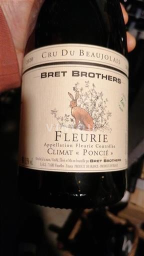 Beaujolais Fleurie Bret Brothers Climat Poncié 2020
