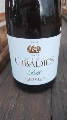 Languedoc Ikke specificeret Domaine Cibadies Rolle Ikke årgangsbestemt
