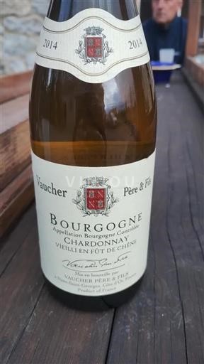 Bourgondië Bourgogne Vaucher Père & Fils Chardonnay Vieilli en Fût de Chêne 2014