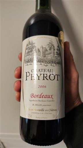Bordeaux Château Peyrot 2006