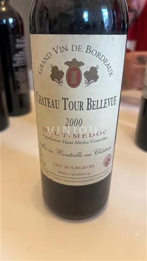 Bordeaux Haut-Médoc Cru Bourgeois Château Tour Bellevue 2000
