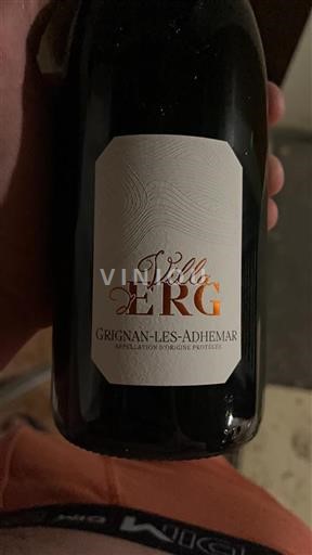 Vin Rouge sec Villa Erg Non millésimé France Vallée du Rhône Grignan-les-adhémar AOC