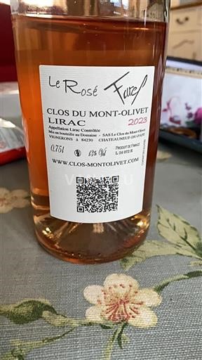 Rhône Valley Lirac Clos Du Montolivet Le Rosé 2023