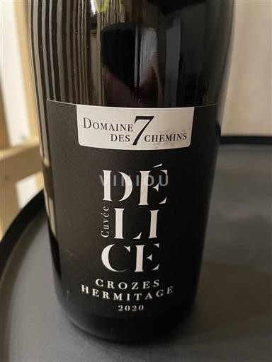 Rhône Valley Crozes-Hermitage Domaine Des 7 Chemins Délice 2020