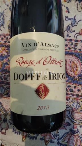 Alsácia Não especificado Dopff & Irion Rouge d'Ottrott 2013
