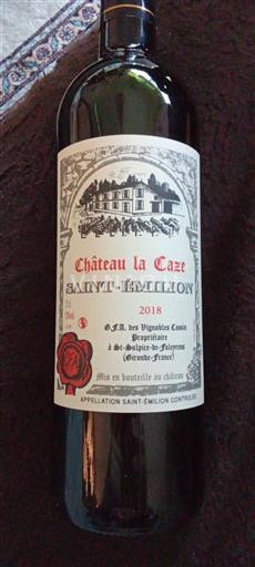 Bordeaux Saint-Émilion Château La Caze 2018