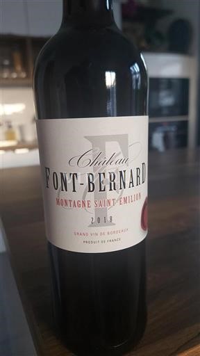 Bordeaux Montagne-saint-émilion Château Fontbernard 2018