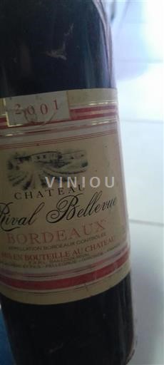 Bordeaux Château Rival Bellevue 2001