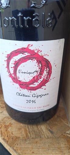 Rhônetal Châteauneuf-du-Pape Château Gigognan L'unique 2016