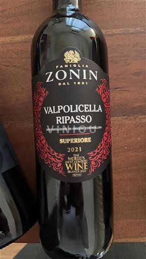 Veneto Valpolicella Ripasso Famiglia Zonin Superiore 2021