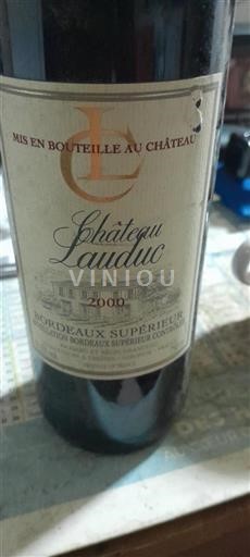 Bordeaux Bordeaux Supérieur Château Lauduc 2000