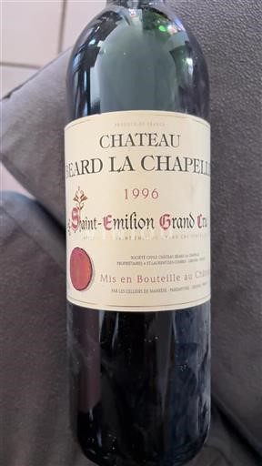 Bordeaux Saint-Émilion Grand Cru Grand Cru Château Béard La Chapelle 1996