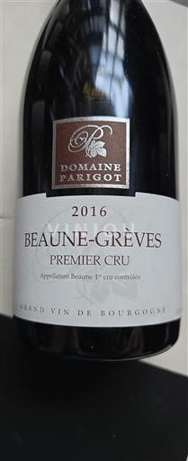 Burgundi Beaune Premier Cru Domaine Parigot Beaune-Grèves 2016