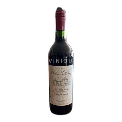 Burdeos Bordeaux Château Le Carny Cinq Journaux 2003