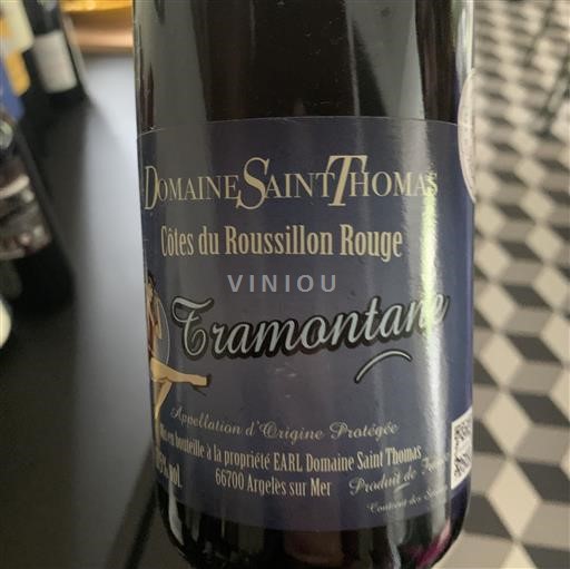 Roussillon Côtes-du-roussillon Domaine Saint Thomas Tramontane Non Millésimé