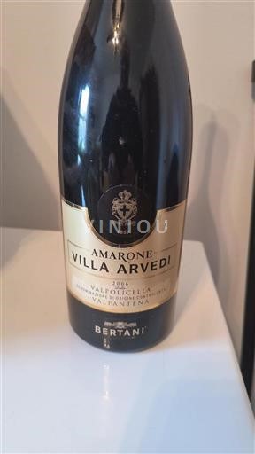 Veneto Amarone della Valpolicella Bertani Villa Arvedi 2006