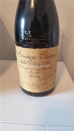 Vin Rouge sec Riserva Zenato 2004 Italie Vénétie