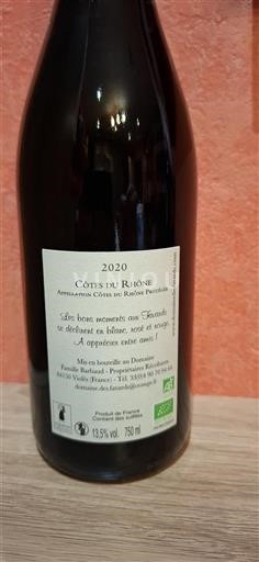 Rhônen laakso Côtes-du-rhône Domaine Des Favards Les Bons Moments 2020
