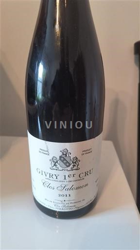 Bourgogne Premier Cru Domaine Clos Salomon 2011