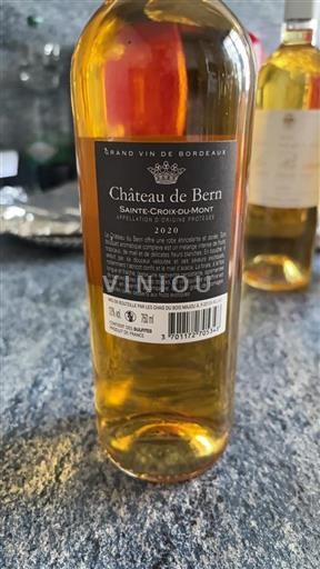 Bordeaux Sainte-Croix-Du-Mont Château Bern 2020