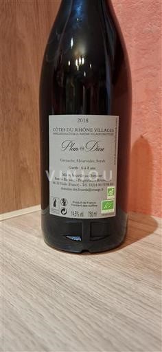 Rhône Valley Côtes du Rhône Villages Domaine Des Favards Plan de Dieu 2018
