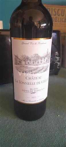 Bordeaux Blaye Côtes de Bordeaux Château La Tonnelle De Grillet 2022