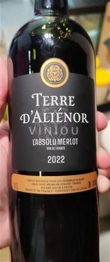 Bordeaux Unspecified Terre Aliénor L'Absolu Merlot 2022