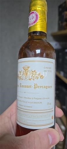 Bordeaux Sauternes Rousset Peyraguey Crème de Tête 2012