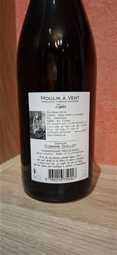 Beaujolais Moulin-à-vent Corinne Guillot Zéphir 2019