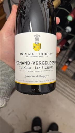 Vin Rouge sec Les Fichots Domaine Doudet Non millésimé France Bourgogne Pernand-vergelesses Premier Cru