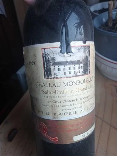 Bordeaux Saint-Émilion Grand Cru Château Monbousquet 1989