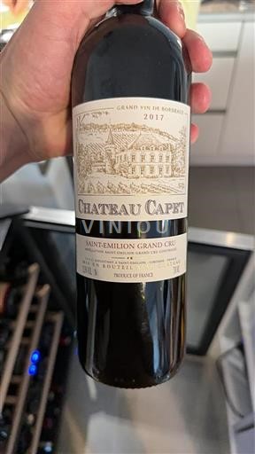 Bordeaux Saint-Émilion Grand Cru Grand Cru Château Capet 2017