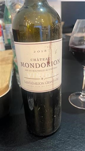 Bordeaux Saint-Émilion Grand Cru Château Mondorion 2018