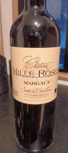 Bordeaux Margaux Grand Cru Château Mille Roses 2015