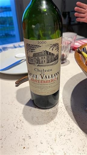 Bordeaux Saint-Émilion Beauvallon 2000