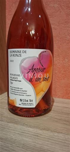 Beaujolais Beaujolais byar Domaine La Ronze Amour d'un soir 2022