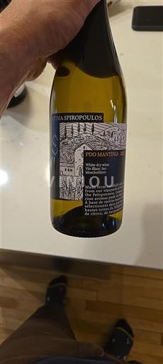 Vin Blanc sec Ktima Spiropoulos 2023 Grèce Péloponnèse Mantineia