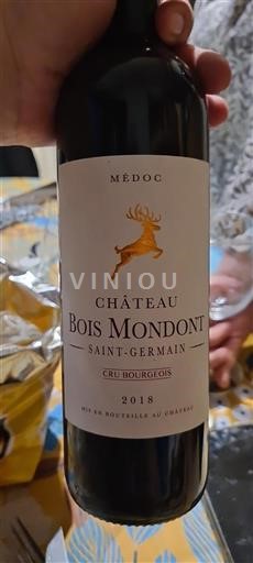 Bordeaux Médoc Cru Bourgeois Château Bois Mondont 2018
