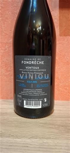 Rhône-dalen Ventoux Domaine Fondrèche Équilibre 2022