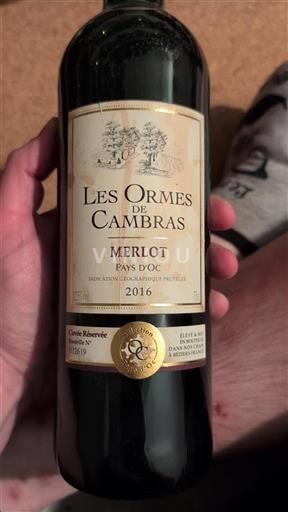 Languedoc-Roussillon Pays d'Oc Les Ormes De Cambra Réservée 2016