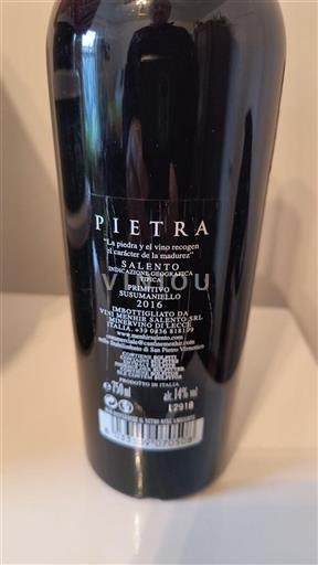 Apulia Alezio Masseria Altemura Pietra 2016