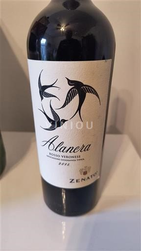 Vin Rouge sec Alanera Zenato 2015 Italie Vénétie
