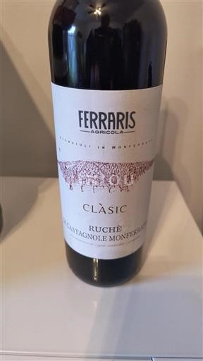 Piedmont Wines Ruché di Castagnole Monferrato Ferraris Agricola Clàsic Non-Vintage