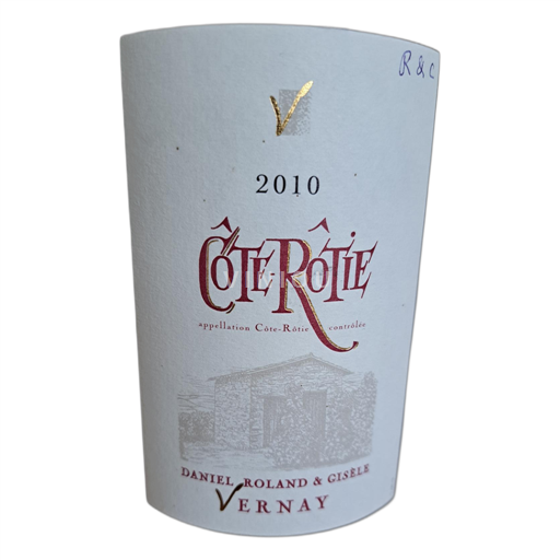 Vallée du Rhône Côte-rôtie Daniel Roland & Gisèle Vernay 2010