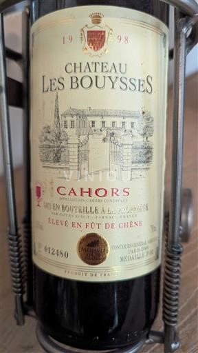 Sudoeste Cahors Château Les Bouysses 1998