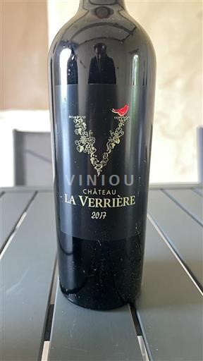 Bordeaux Bordeaux Supérieur Château La Verrière 2017