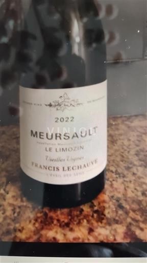 Bourgogne Meursault Francis Lechauve Le Limozin 2022