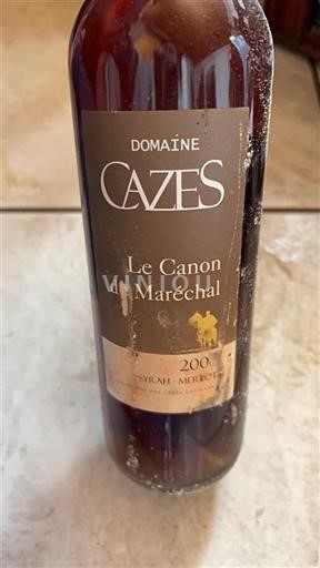 Languedoc y Rosellón Costas Catalanas Domaine Cazes Le Canon du Maréchal 2000